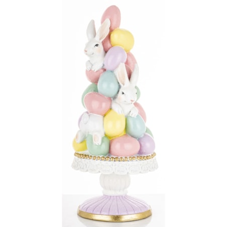 Dekoracja - wielkanocna piramida z pisanek 21x18x9 cm PIRAMIDE