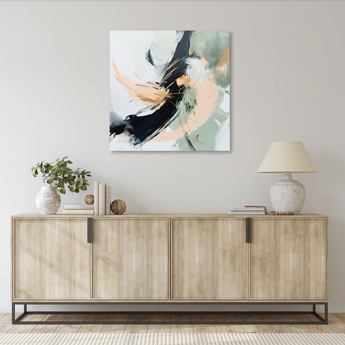 Feeby Obraz do salonu sypialni, Abstrakcja imitacja farby olejnej 50x50