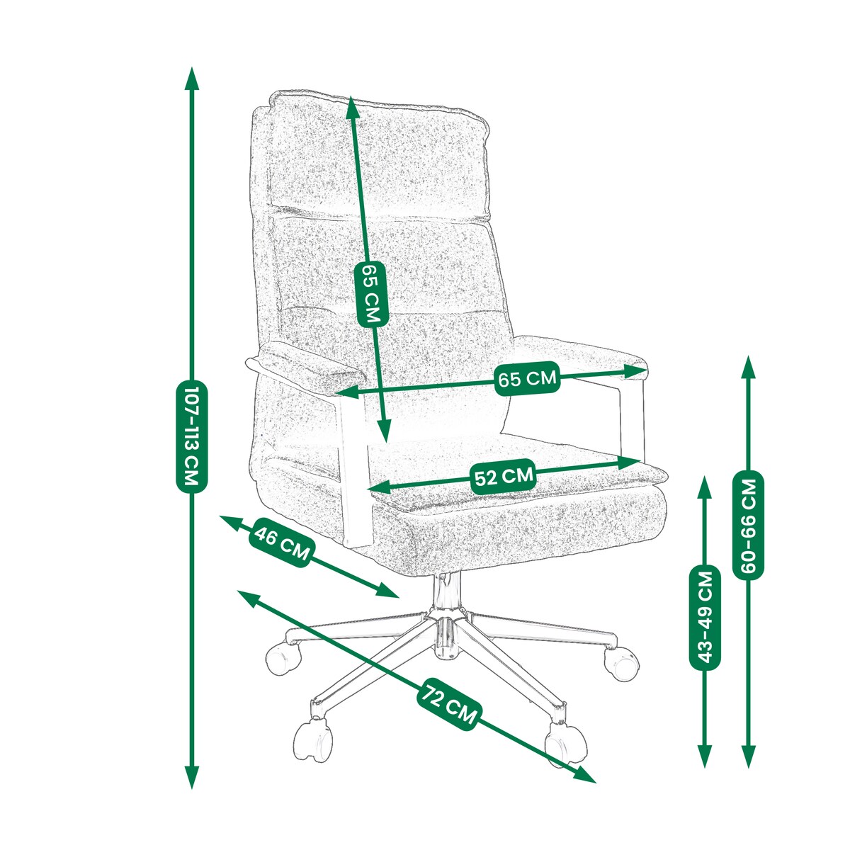 Fotel biurowy SEGO tkanina beżowy