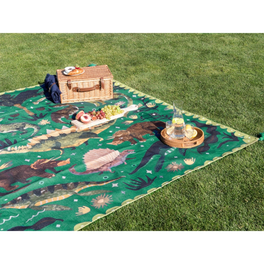 Koc piknikowy TUZIANI 200 x 200 cm Zielony