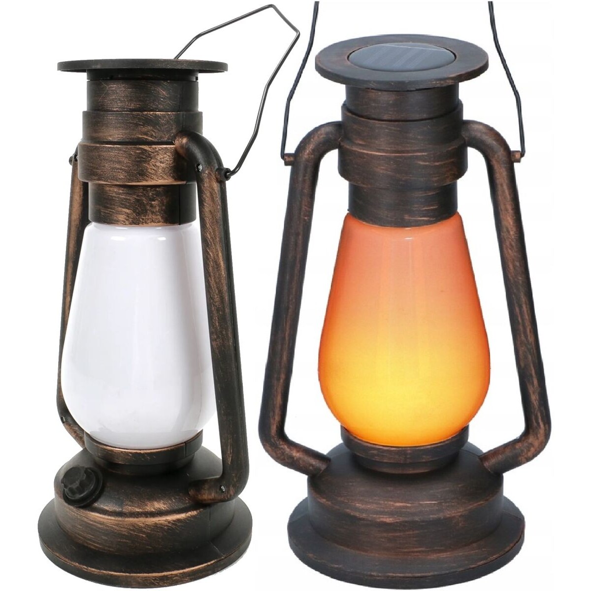 Lampa solarna RETRO tańczące płomyki 30 cm