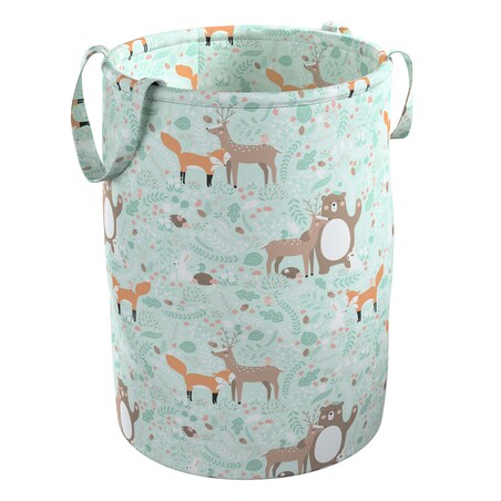 Kosz na zabawki Tobi, zielony, 40x60cm, Magic Collection