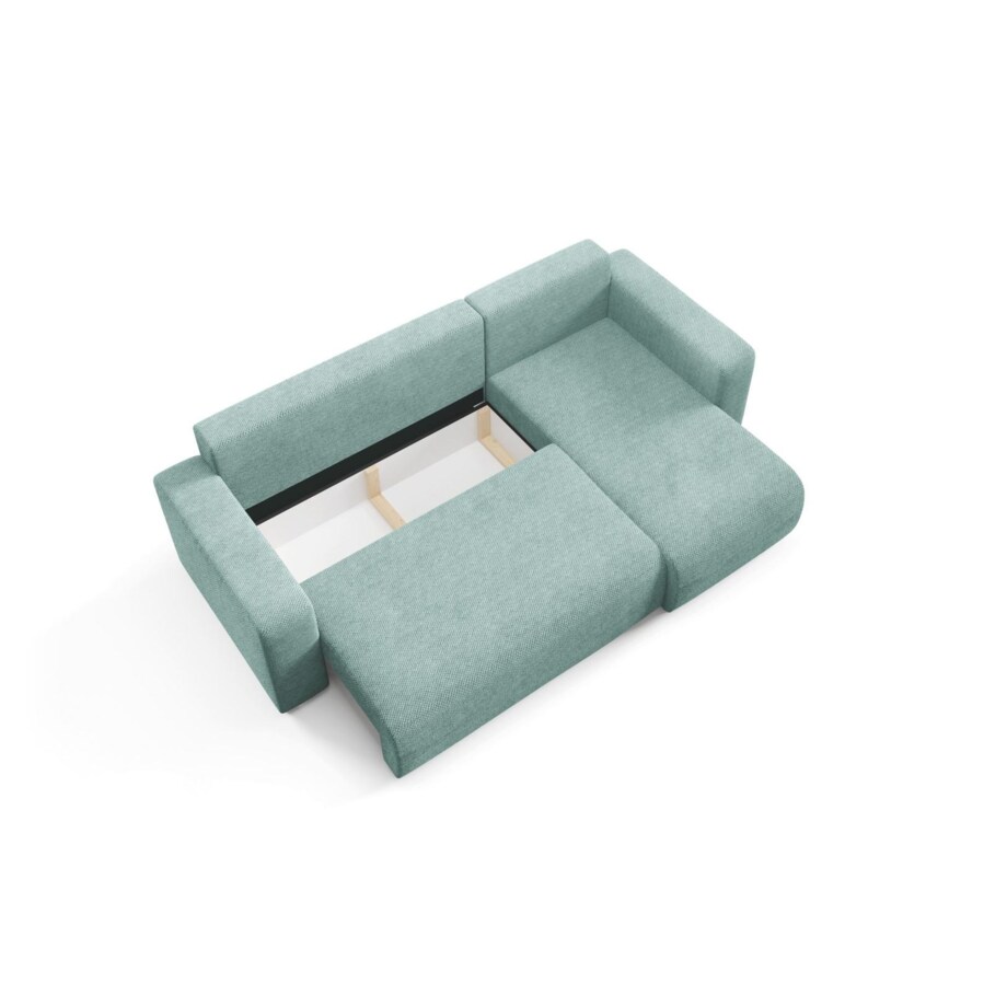 Narożnik EVORA L z pojemnikiem tkanina miękki plusz Kolor: Onega 06