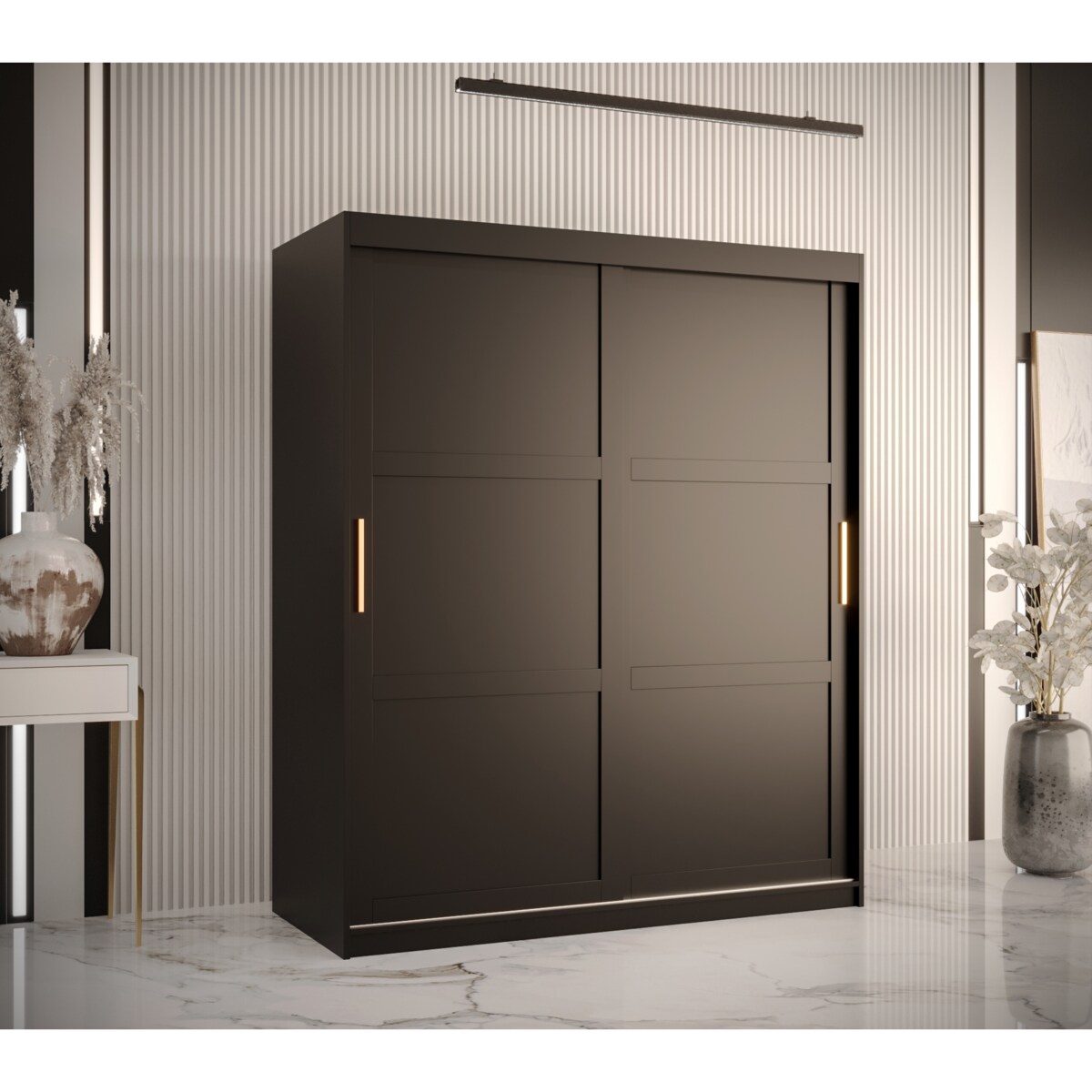 Szafa przesuwna Garderoba RAMIRO 1 150 gł. 62 czarny