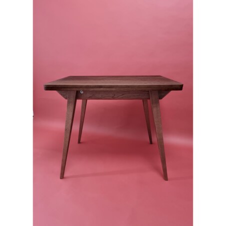 Stół rozkładany w kolorze orzechowym, drewno jesionowe 90x65x75 Envelope