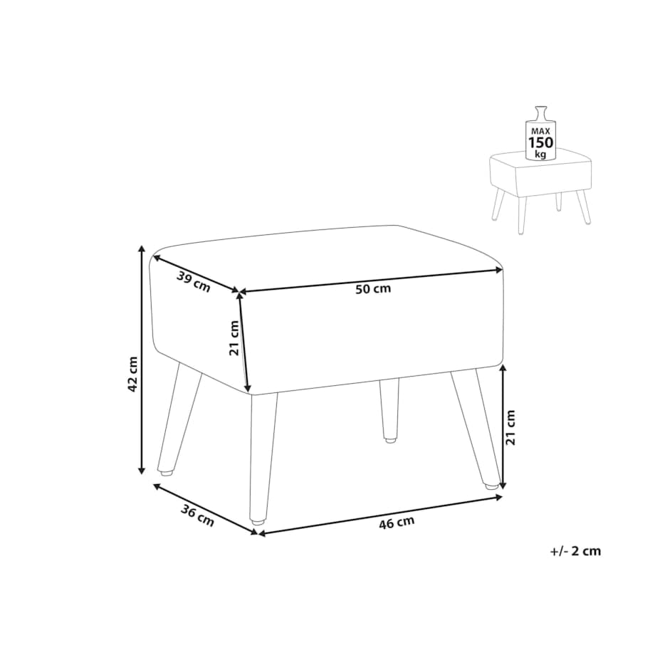 Stołek szary MANTEO