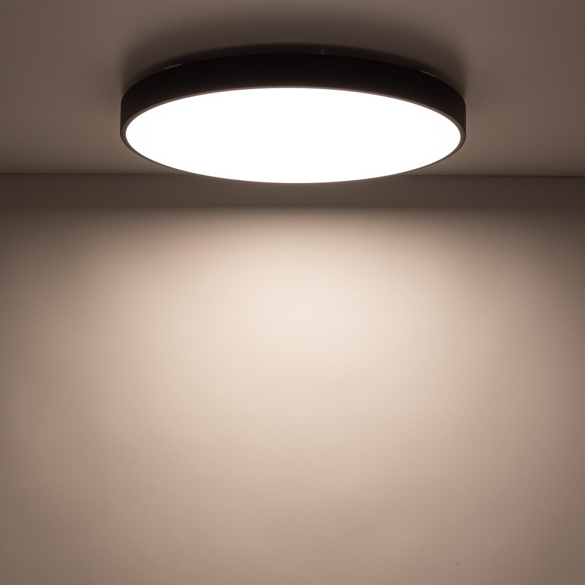 Lampa Sufitowa Łazienkowa Tk Lighting Velis Czarny Plafon Led 40W Ip54 Zmienna Barwa, Ściemniany