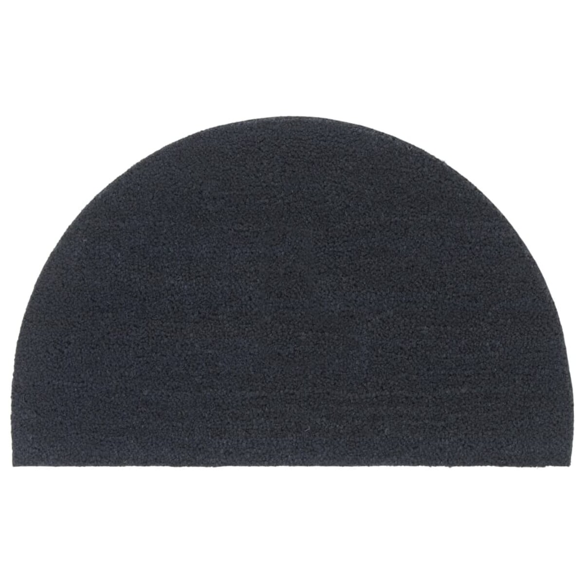 vidaXL Wycieraczka, ciemnoszara, półokrągła, 50x80 cm, włókno kokosowe