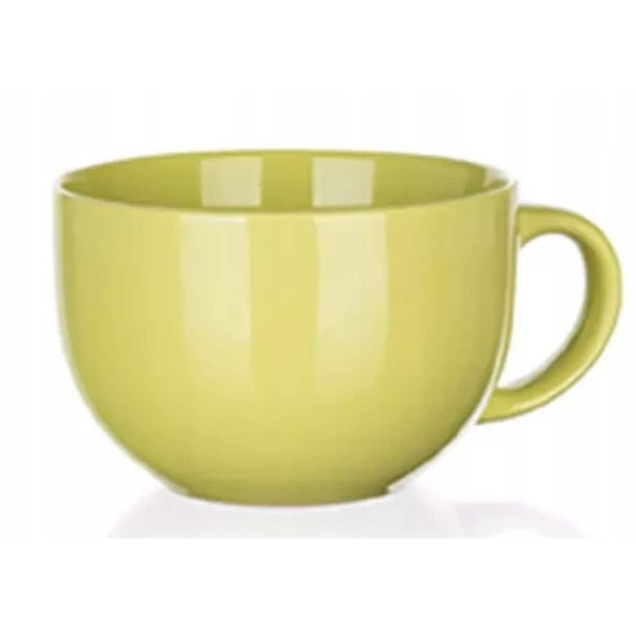 KUBEK ceramiczny ZIELONY 800 ml duży jumbo na zupę herbatę jedzenie napoje