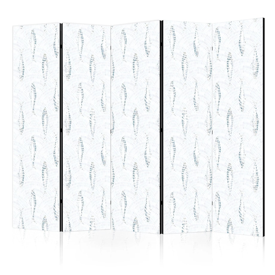 Parawan dwustronny Zwierzęta 225x172 cm 5-częściowy czarny