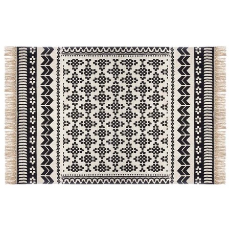 Dywan bawełniany z etnicznym motywem, 120 x 170 cm