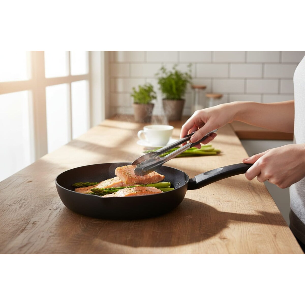 Patelnia tradycyjna do smażenia 26 cm nieprzywierająca NON-STICK czarna indukcja na gaz ZILNER