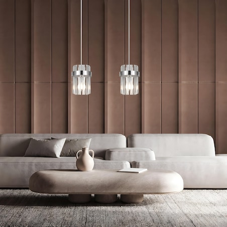 Lampa sufitowa wisząca Light Prestige Vetro chrom 2 x E14 1 szt.