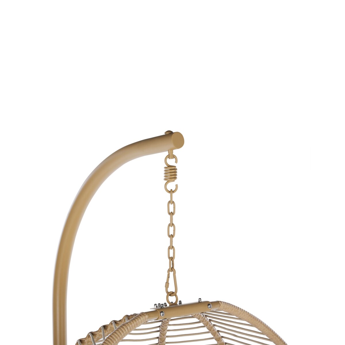 Fotel wiszący ze stojakiem ARCO Metal Beżowy