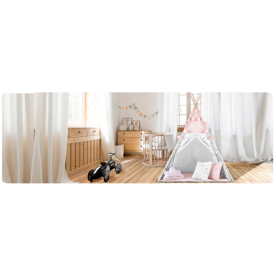 Tipi namiot wigwam dla dzieci teepee girlanda poduszki stabilizator Nukido