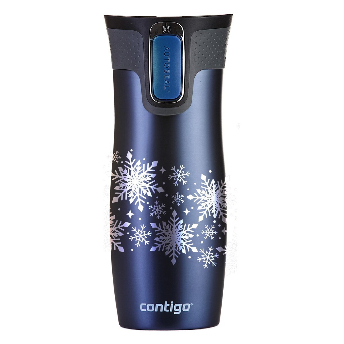 Kubek termiczny Contigo West Loop 470 ml Snow Stars - granatowy