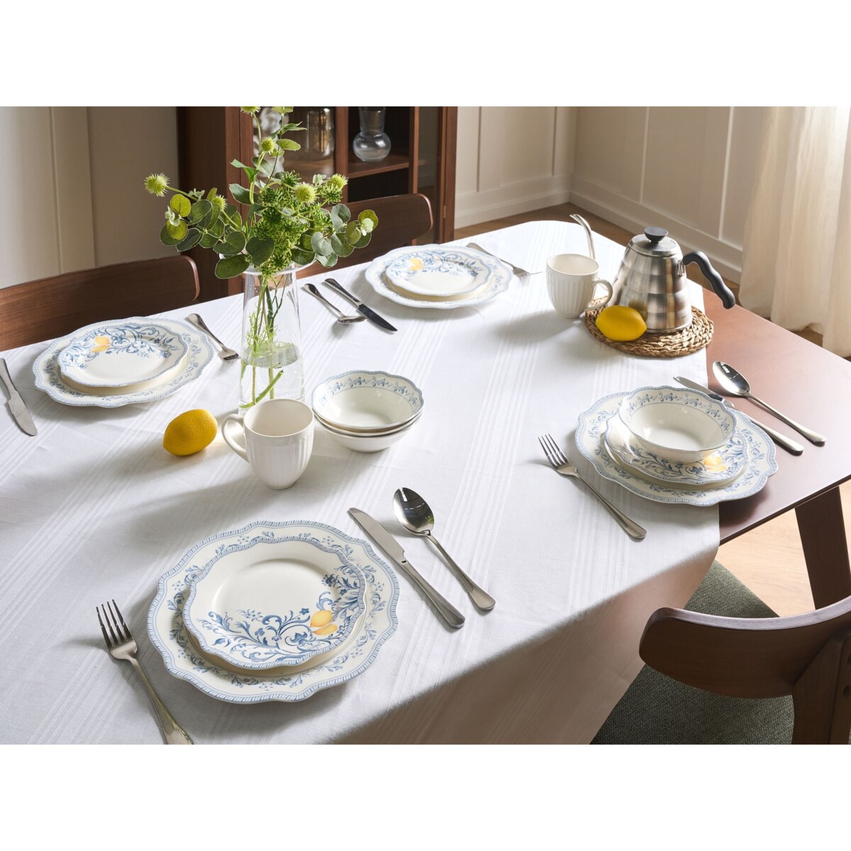 Zastawa stołowa 24-częściowa LOVAGE Porcelana Biały