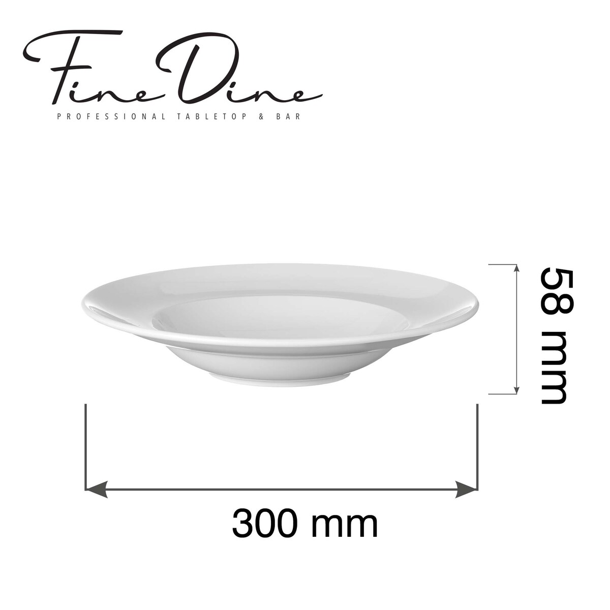 Talerz do pasty Pure Bianco, 300mm