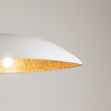 Lampa do kuchni wisząca Gondola M 40639 Sigma nad wyspę biała miedziana