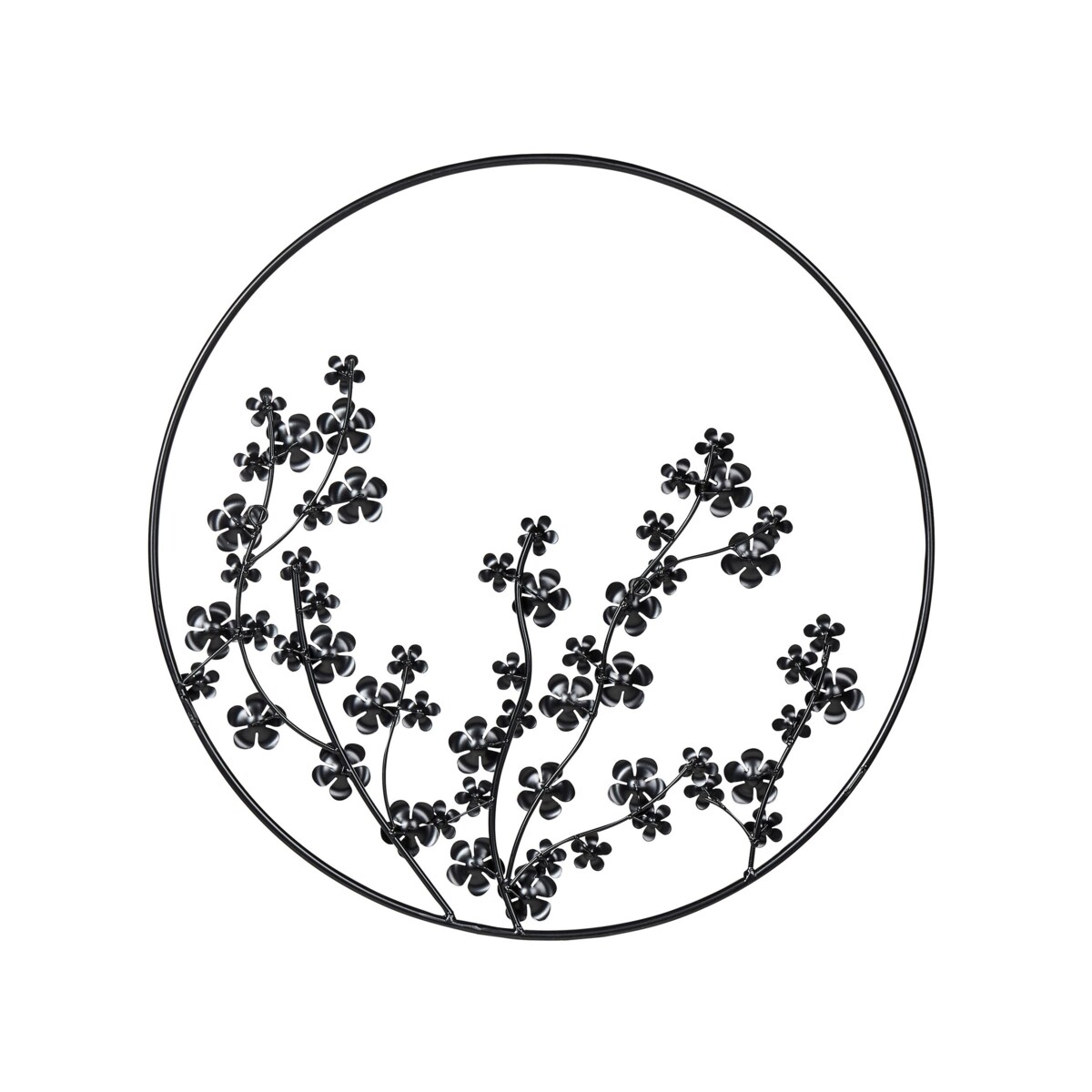 Dekoracja ścienna czarna STRONTIUM