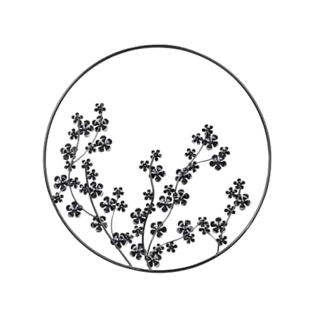 Dekoracja ścienna czarna STRONTIUM