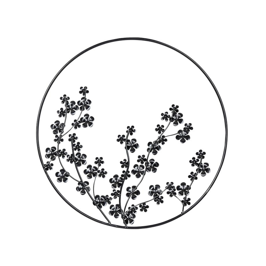 Dekoracja ścienna czarna STRONTIUM