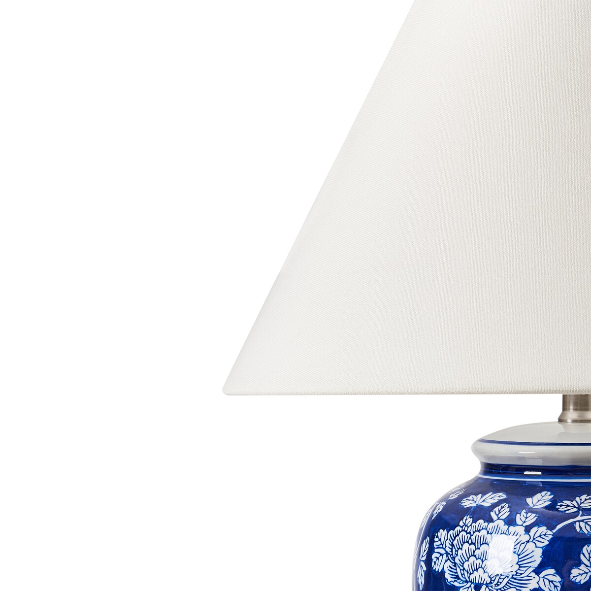 Lampa stołowa ANGELES Porcelana Niebieski