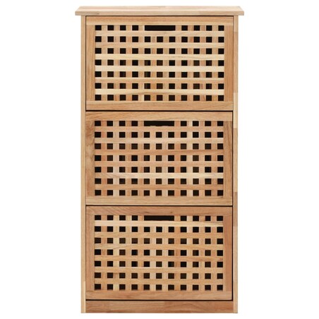 vidaXL Szafka na buty, 55x20x104 cm, lite drewno orzecha włoskiego
