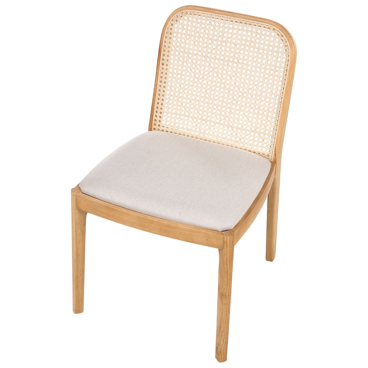 Zestaw 2 krzeseł do jadalni EDINA Jasnobrązowy