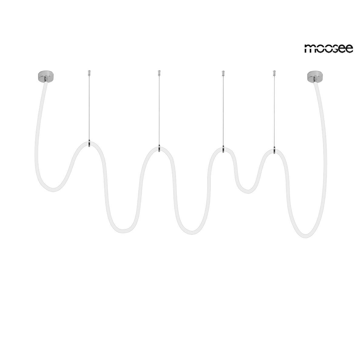 MOOSEE lampa wisząca LASSO 800 Smart srebrna