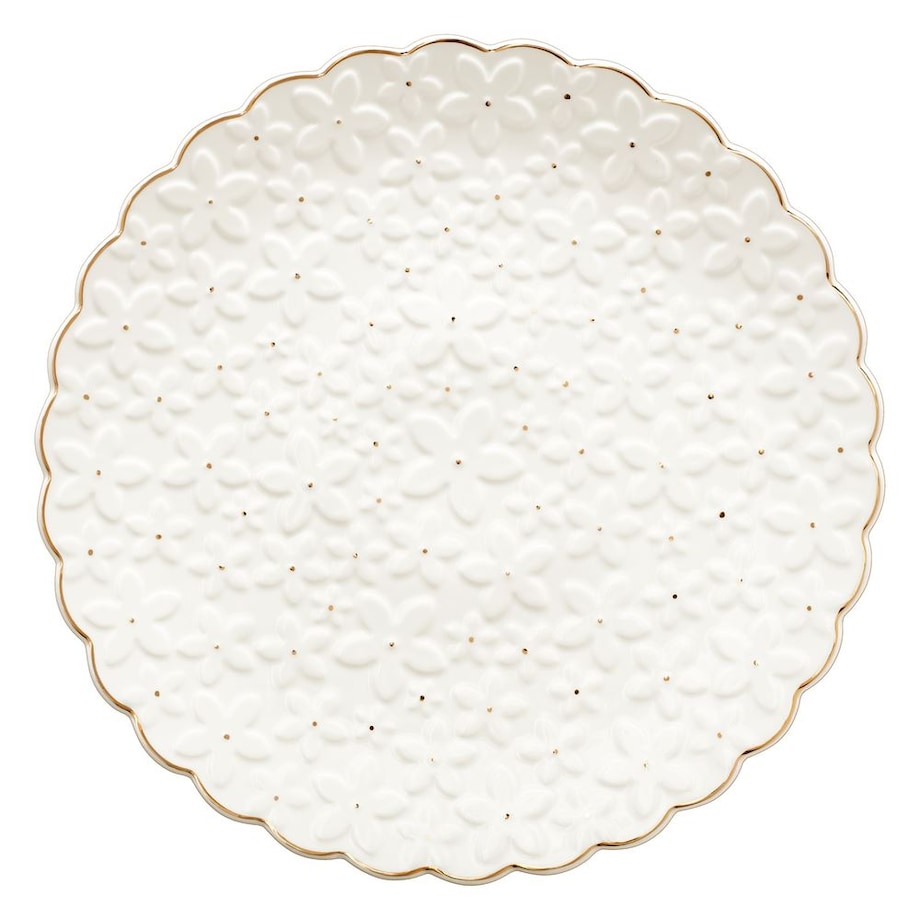 VILLA ITALIA Talerz do ciasta porcelanowy 33 cm FIORELLA