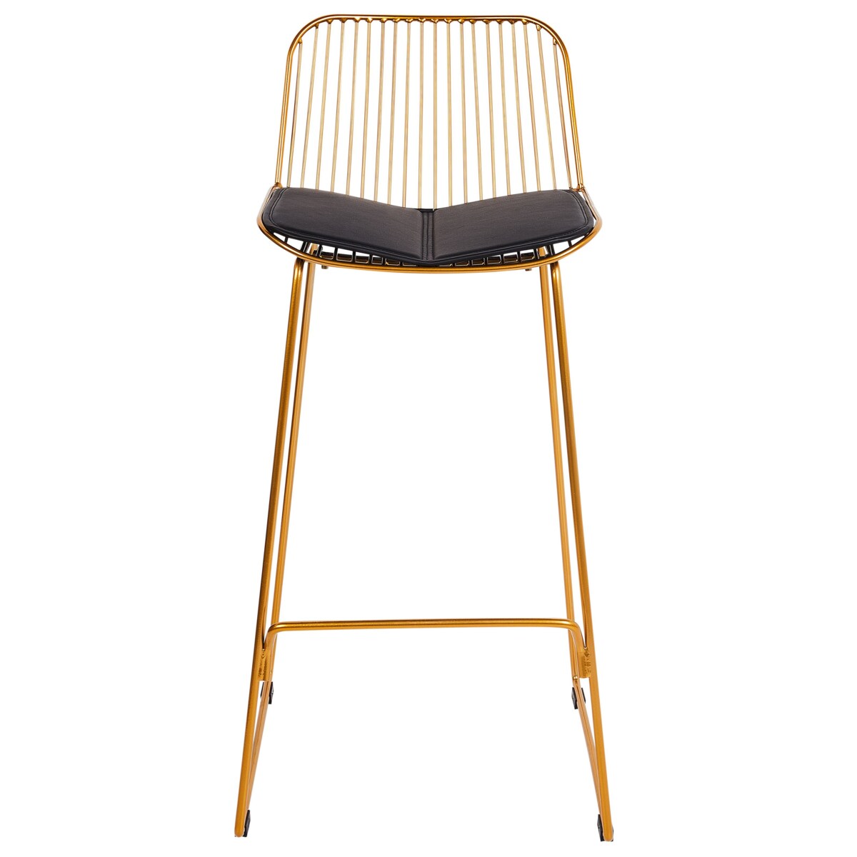 Zestaw 2 krzeseł barowych PENSACOLA Metal Złoty