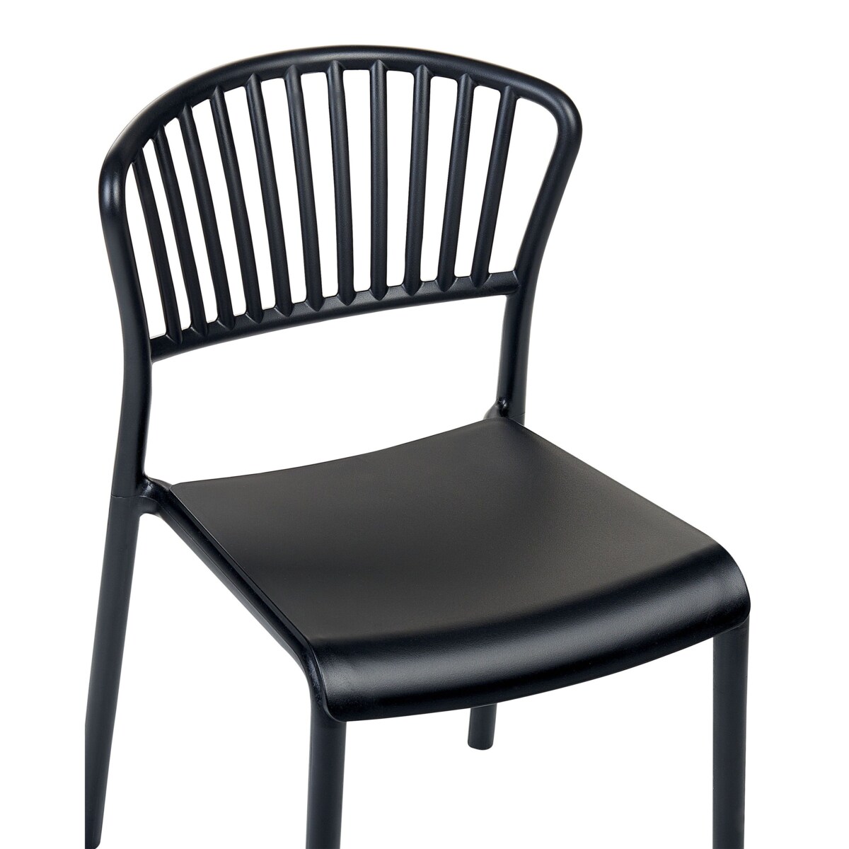 Zestaw 4 krzeseł do jadalni czarny GELA