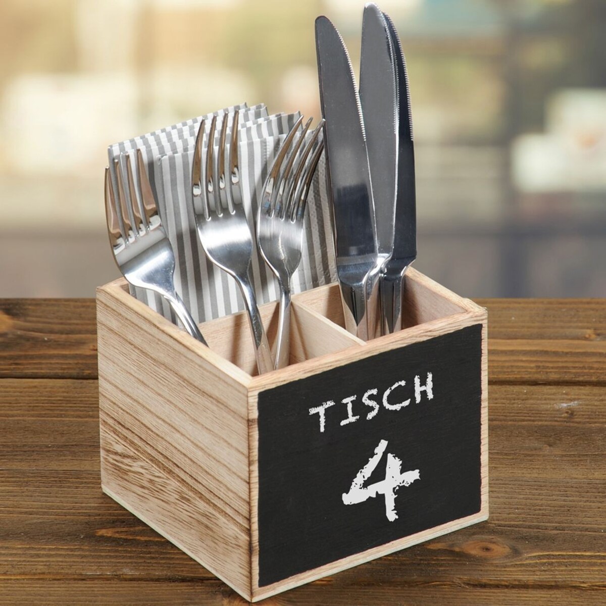 Kesper Stojak na sztućce, Paulownia