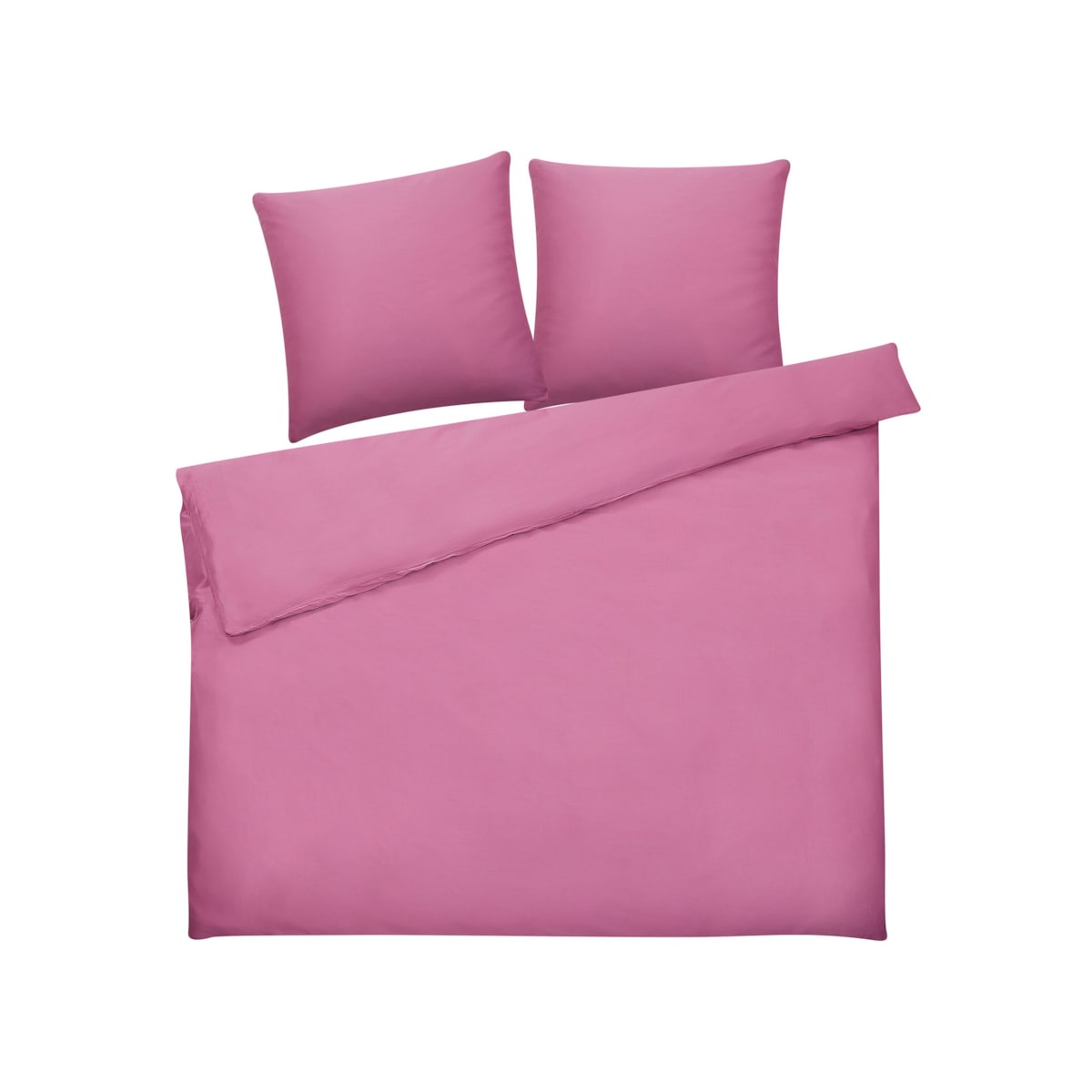 Komplet pościeli bawełnianej satynowej 200 x 220 cm różowa HARMONRIDGE
