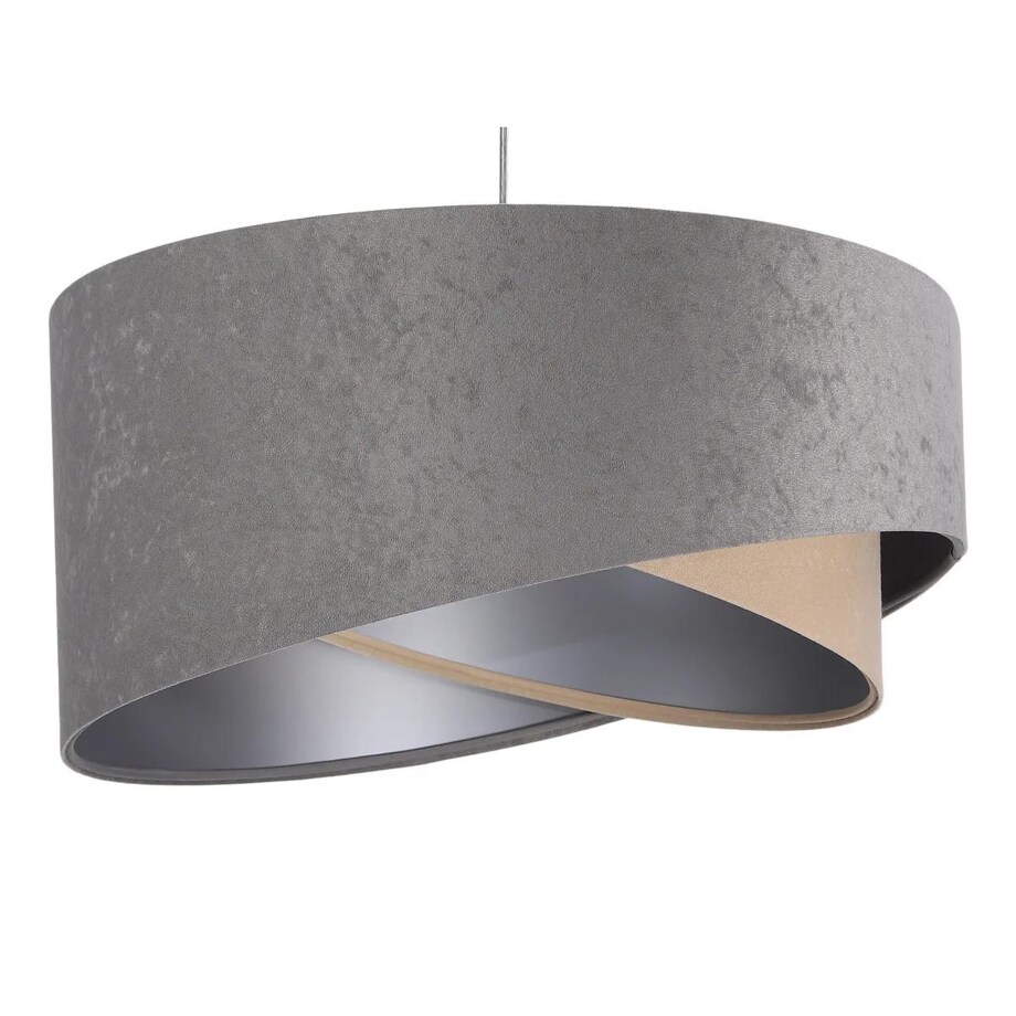 Lampa wisząca SILVERY szara/beżowa/srebrna