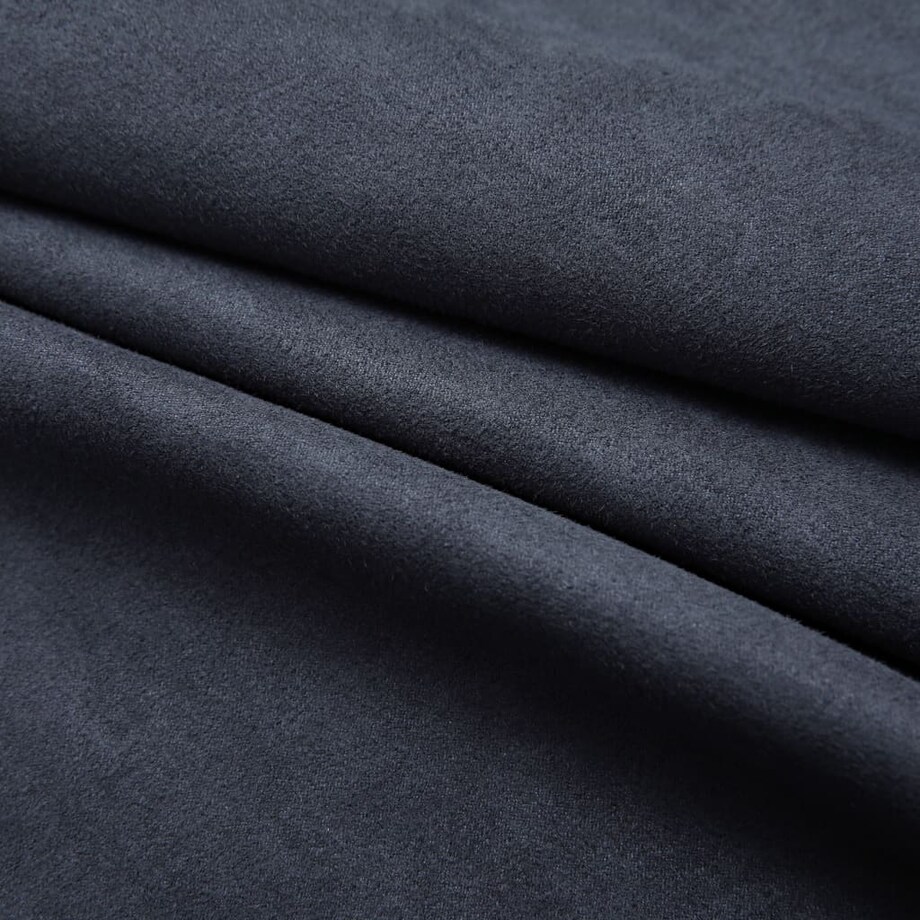 vidaXL Zasłony zaciemniające z metalowymi kółkami, 2 szt., antracytowe