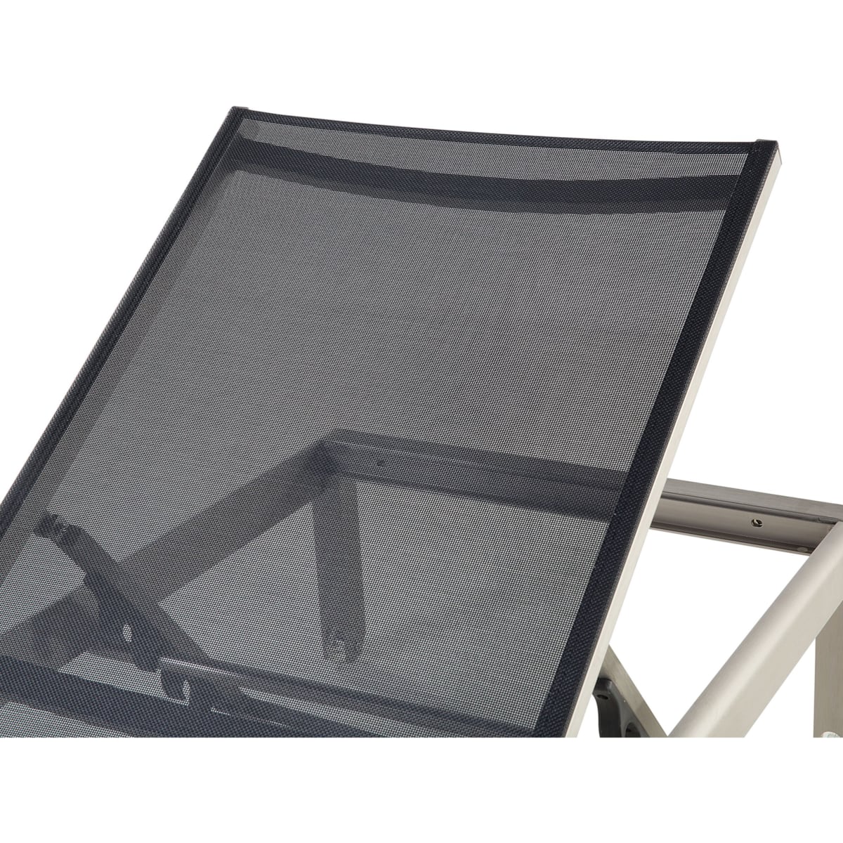 Leżak ogrodowy czarny FOSSATO