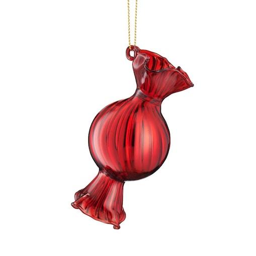 VILLA ITALIA Bombka szklana CUKIEREK red 8 cm