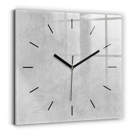 Zegar ścienny Gładki Beton, 30x30 cm