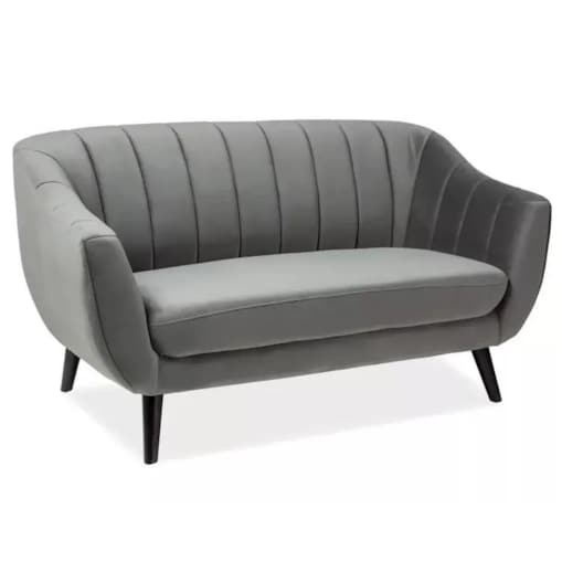 Sofa ELITE 2 VELVET szara