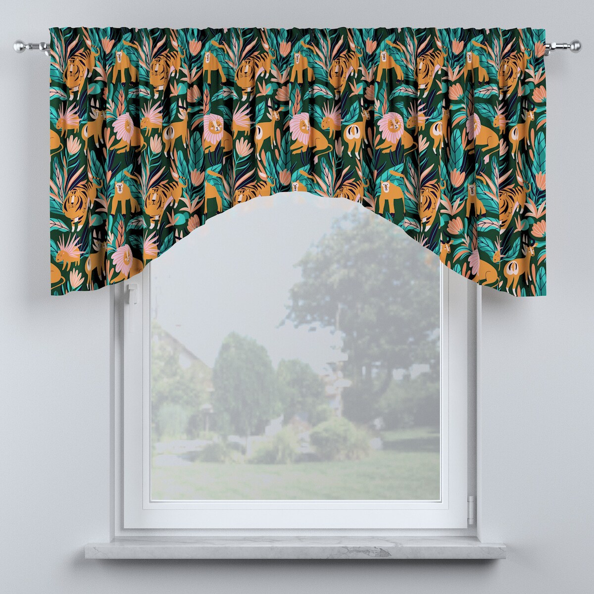 Lambrekin łuk 250x75 zielony