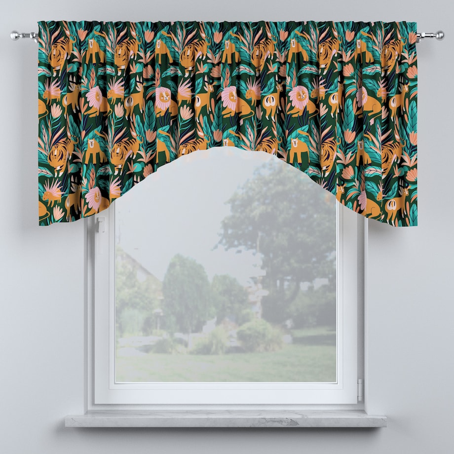 Lambrekin łuk 250x75 zielony