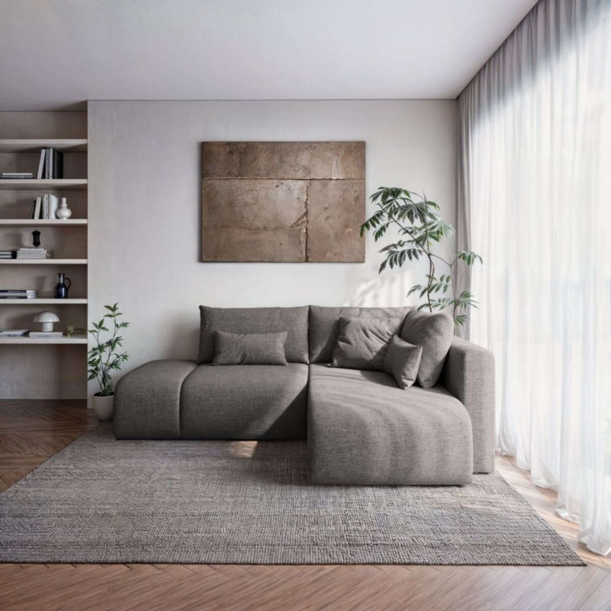 Lumine Sofa narożna - szara