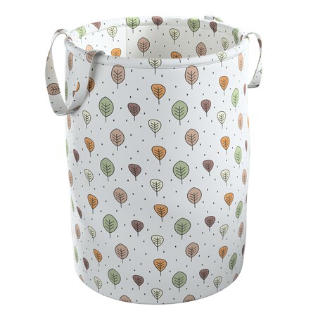 Kosz na zabawki Tobi, ecru-brązowy, 40x50cm, Magic Collection