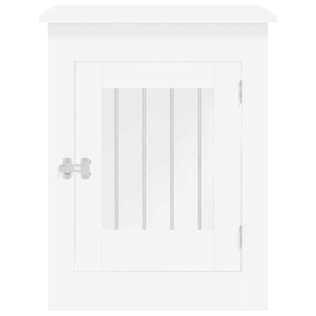 vidaXL Kojec dla psa, biały, 55x80x68 cm, materiał drewnopochodny