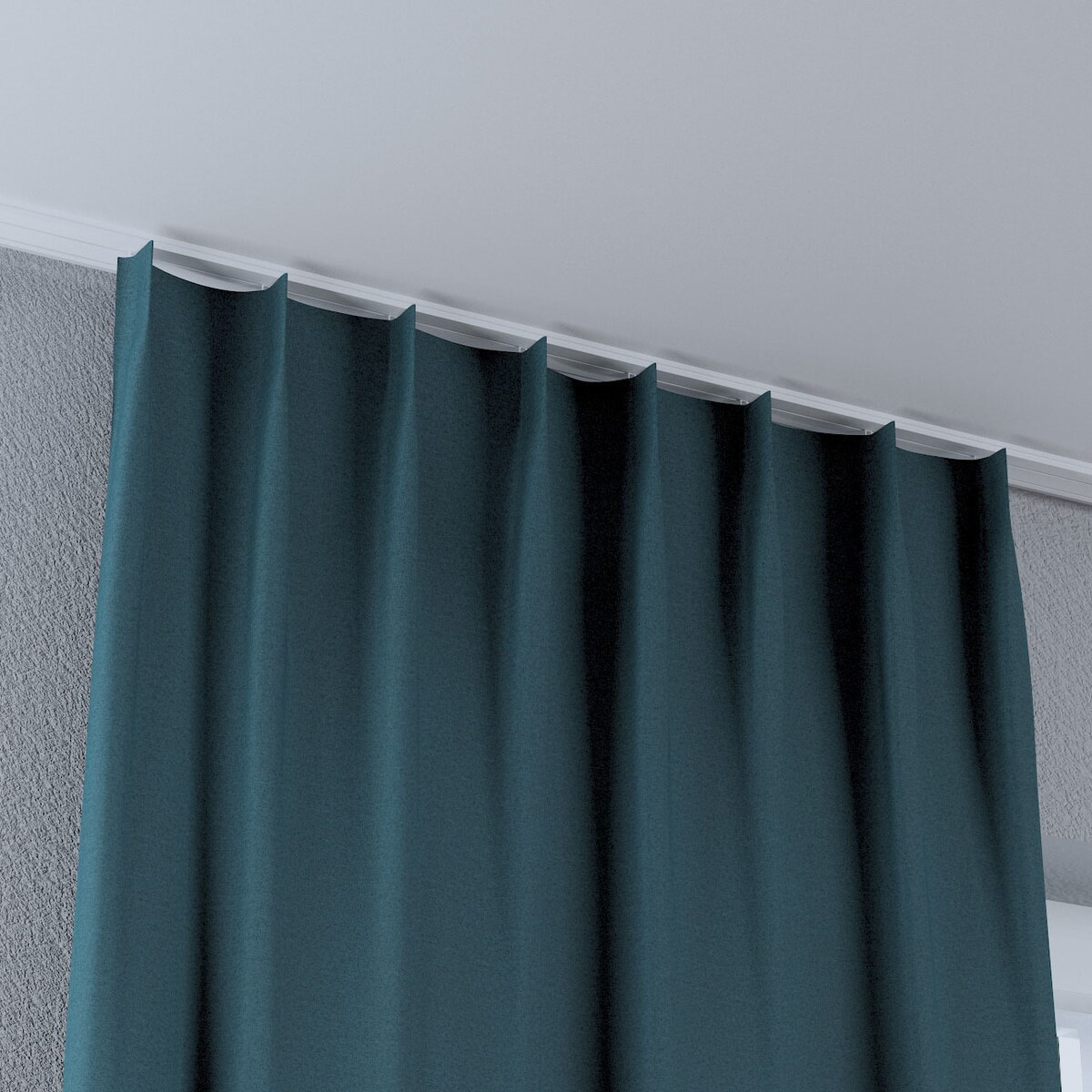 Zasłona na haczykach flex pojedynczych 130x260 niebieski