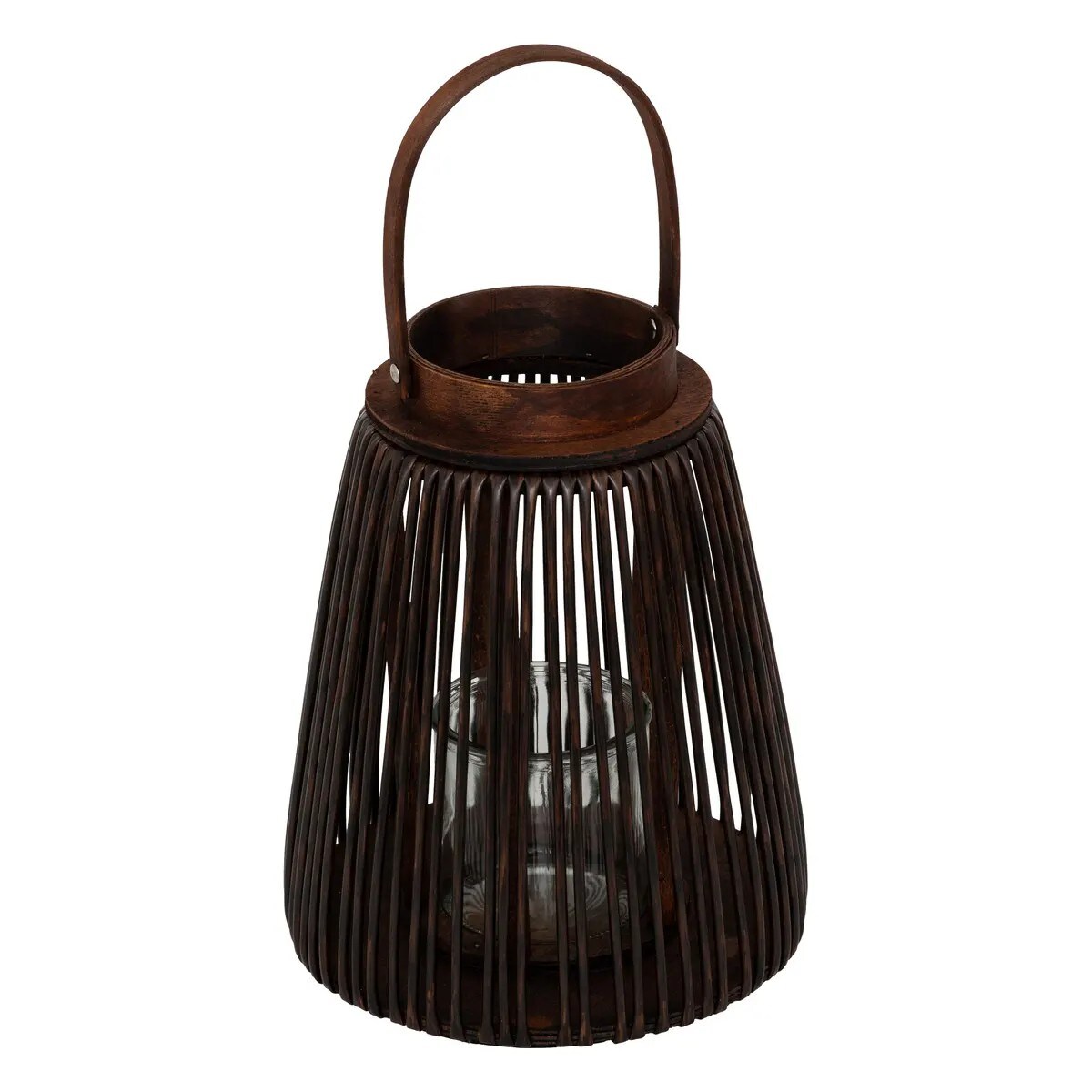 Lampion czarny z uchwytem Hopia 31 cm