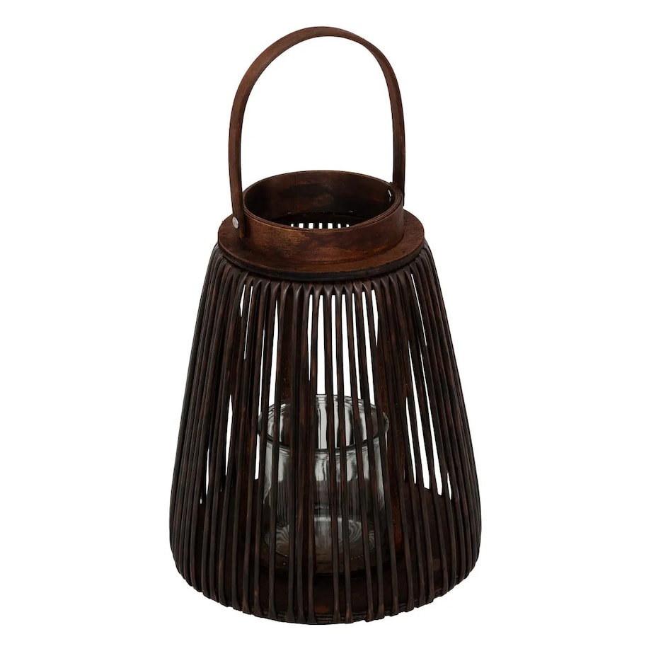 Lampion czarny z uchwytem Hopia 31 cm