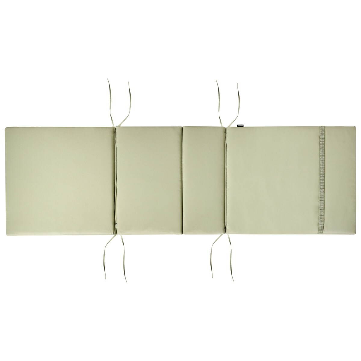 Leżak ogrodowy z poduszką AMANTEA PREMIUM Drewno akacjowe Zielony